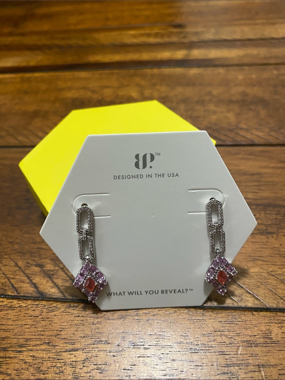 Bomb Party OG Originals Earrings - Watermelon Calcite Fused With Genuine Quartz